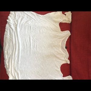 Express cold shoulder king sleeved tee